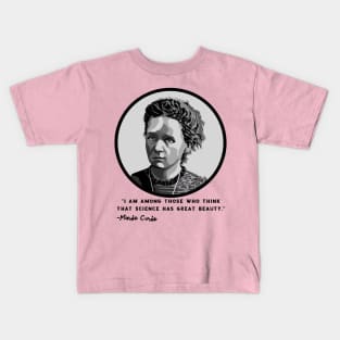 Marie Curie Portrait Kids T-Shirt